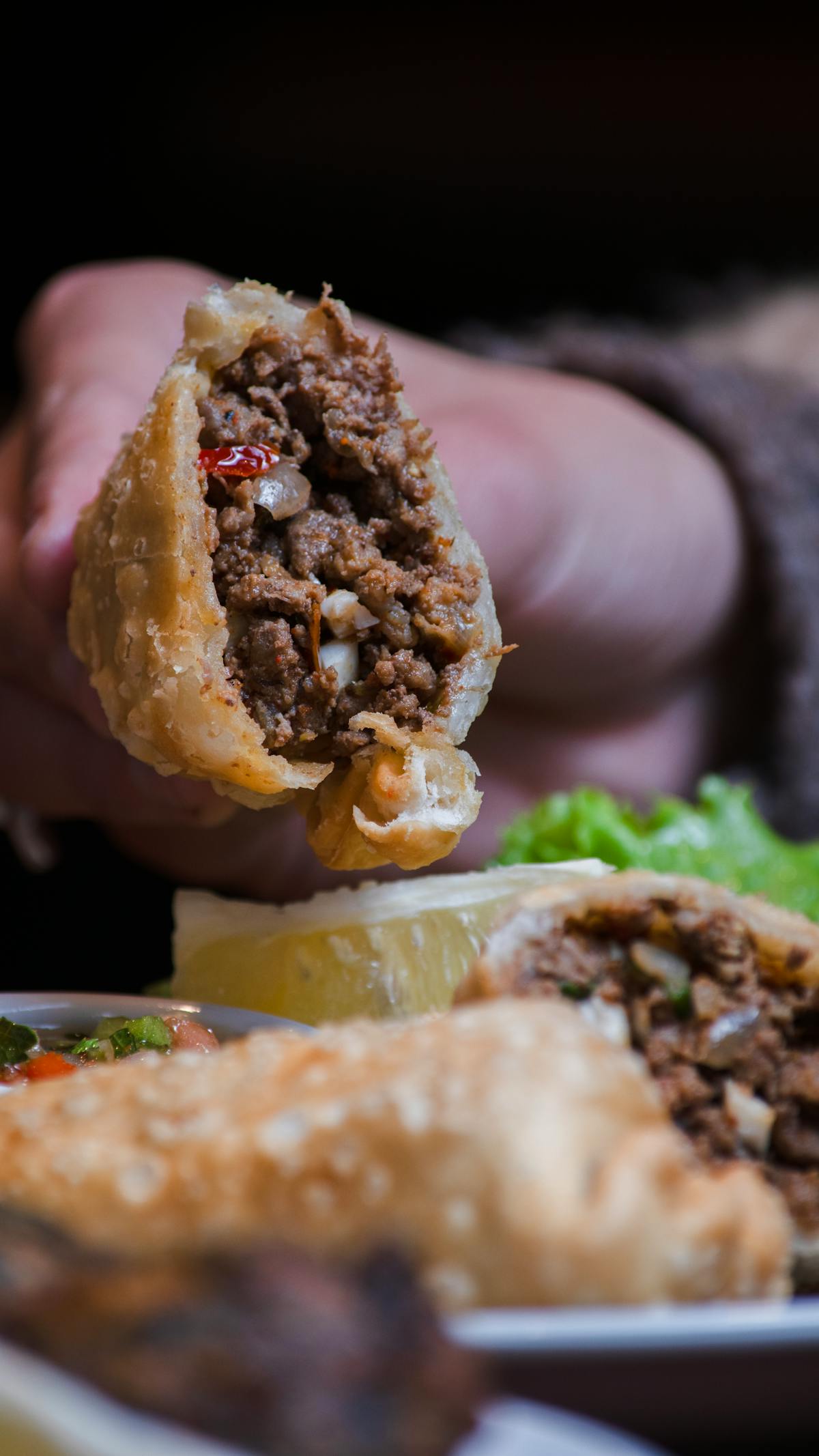 Golden meat pie