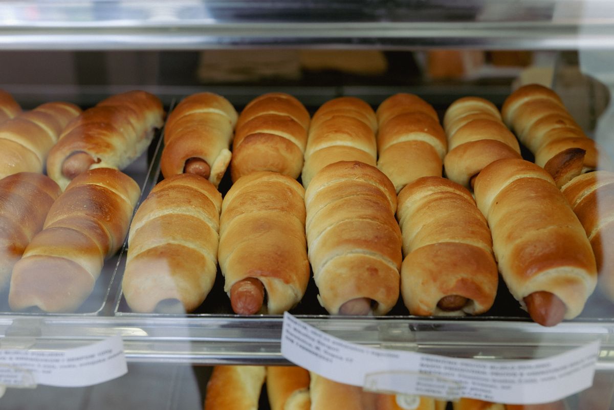 Fresh sausage rolls